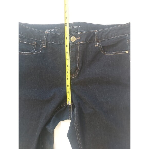 Ladies Lane Bryant Genius Fit Dark Wash Size 16R Stretch Bootcut Denim Jeans - Picture 6 of 9